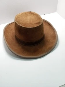 Henschel Skullys Suede Cowboy/Outback Hat, St Louis, Mo. USA Made Medium - Picture 1 of 9
