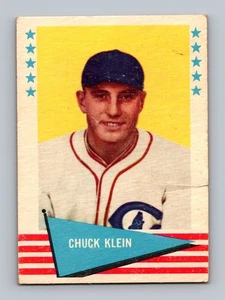 1961 Fleer Baseball Greats #51 Chuck Klein LOW GRADE Vintage Baseball Card - Picture 1 of 2