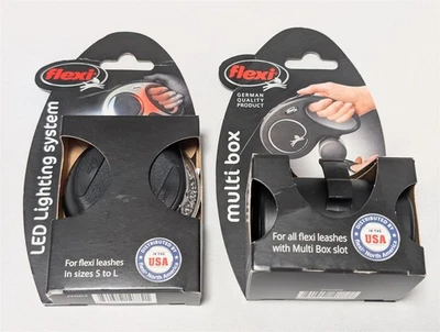 Sistema de iluminação LED flexível para cães de estimação e caixa múltipla para trelas tamanhos P a Grande NOVO! - Imagem 1 de 2
