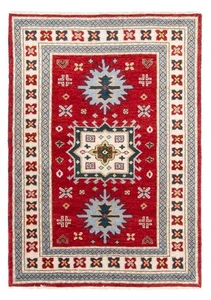 Alfombra Morgenland Ziegler - Kazak - 198 x 144 cm - Rojo - Imagen 1 de 6