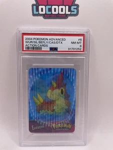 PSA 8 Near Mint 2004 Pokémon Action Card Wurmple - Beautifly lenticular - Imagen 1 de 2