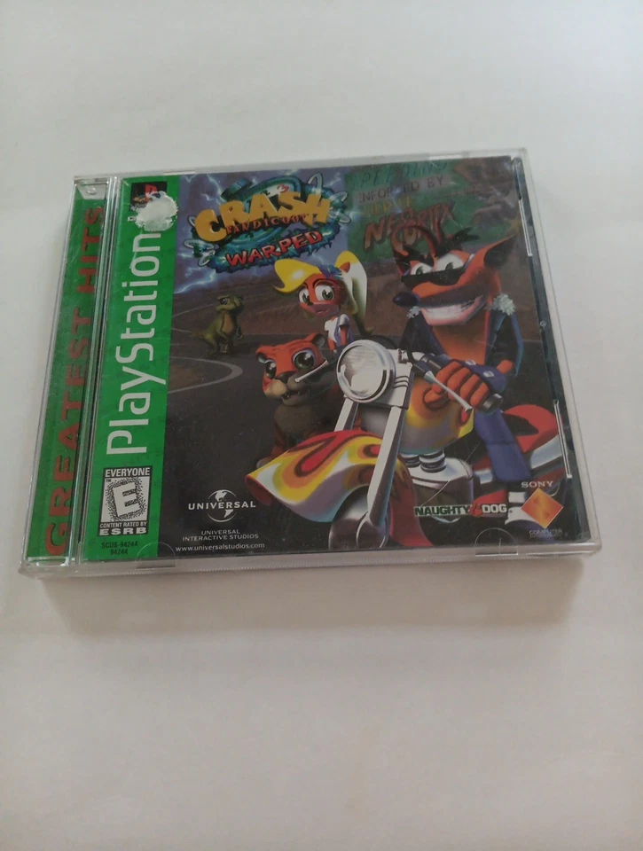 Crash Bandicoot 3¹ Warped Greatest Hits PS1 1998 completo con estuche y manual Foto 1 de 4