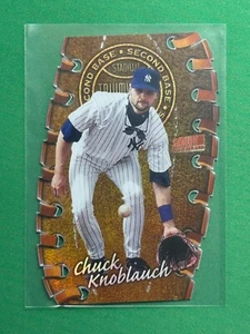 1998 Topps Stadium Club Baseball Triumvirate Luminescent #T12B Chuck Knoblauch - Picture 1 of 2