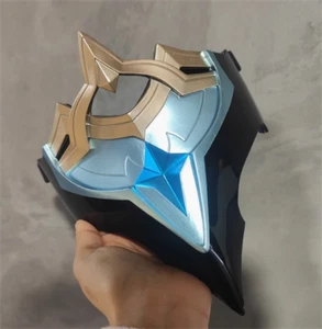 Genshin Impact The Doctor II Dottore Cosplay Half Face Mask Visor Halloween Prop - Picture 1 of 7