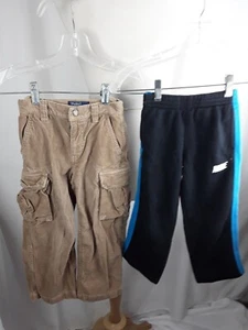 Lot Of 2 Nike Polo Ralph Lauren Youth Pants Cords Sz 4 - Picture 1 of 4