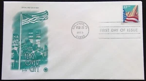 Scott 3277 FDC Flag and City USA Stars Stripes Art Craft PCS Cachet - Picture 1 of 3