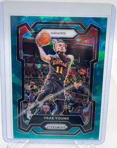 2023-24 Panini Prizm - Trae Young #3 Teal Ice Prizm /225 - Picture 1 of 2