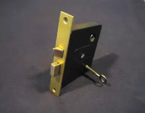 Antique Victorian Passage Mortise Lock w/ Skeleton Key - Norwalk #8421 - Picture 1 of 9