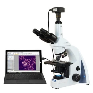 OMAX 40X-2500X 5MP USB3 Infinity Darkfield Trinocular Compound LED Microscope - Picture 1 of 8