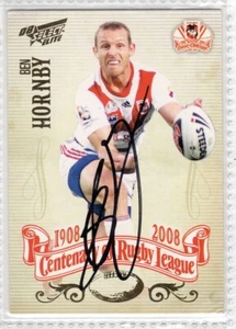β π₯ 2008 CENTENARY SIGNED CARD BEN HORNBY #183 π₯β - Picture 1 of 1