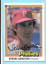 Donruss Recollection Collection Steve Carlton Autograph Phillies 4/10