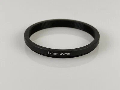 52mm to 49mm 52-49 Stepping Step Down Filter Ring Adapter 52-49mm 52mm-49mm (UK) - Image 1 of 2
