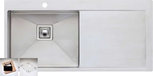 Oliveri Pro Series Single Left Hand Bowl Inset Sink With Drainer PR1121 - Picture 1 of 4