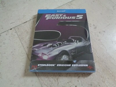 FAST& FURIOUS FIVE Blu-Ray SPOTGLOSS SteelBook Paul Walker Vin Diesel Ludacris 5 Foto 1 de 3