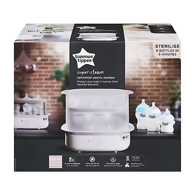 NEW Tommee Tippee Electric Steam Steriliser For Baby Feeding Bottles&Accessories • 89.99$