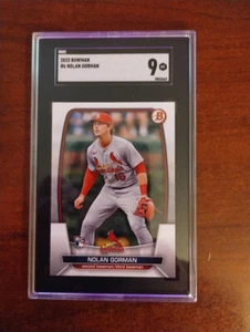 2023 Bowman #6 Nolan Gorman SGC 9 Mint - Picture 1 of 2
