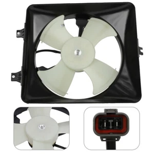 Electric A/C Condenser Cooling Single Fan Assembly For 2003-07 Honda Accord - Imagen 1 de 10