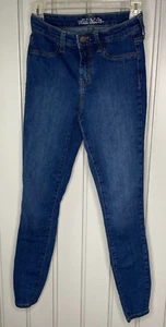 Wild Fable High Rise Skinny Jeans Size 0 25R Womens Blue Stretch 2 Pockets - Picture 1 of 8