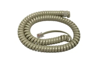 NEW 12 Foot Handset Cord Comdial Executech, II & Digitech Phone Beige Tan Ash - Picture 1 of 1