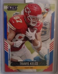 Serial Numbered SP #5 2021 Panini Score Travis Kelce /100 Short Print - Picture 1 of 2