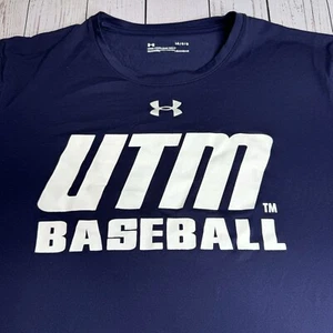 Under Armour UTM Baseball T Shirt Mens Large UT Martin Tennessee Skyhawks Tee - Picture 1 of 9
