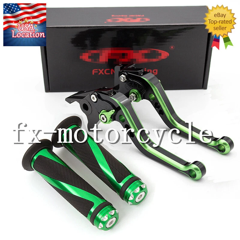 Empuñaduras de palanca de embrague de freno CNC para Kawasaki Ninja 650R ER-6F EX650 2017-2025 2023 Foto 1 de 4