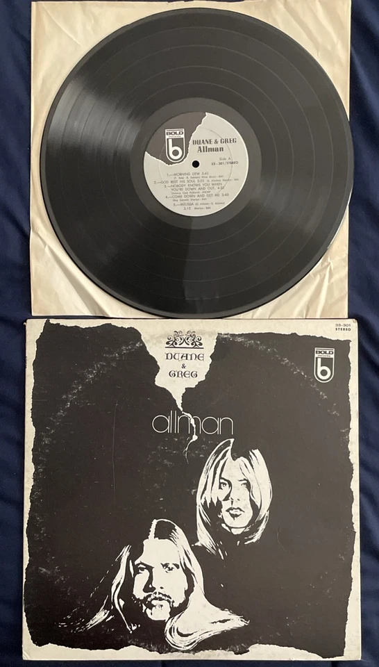 DUANE AND GREGG ALLMAN - S/T - BOLD RECORDS STEREO 33-301 - VINYL LP ALBUM E/VG - Image 1 of 2