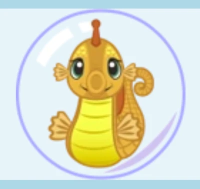 Webkinz Sunset Seahorse RARE gold yellow aquatic fish Virtual code messaged - Image 1 of 2