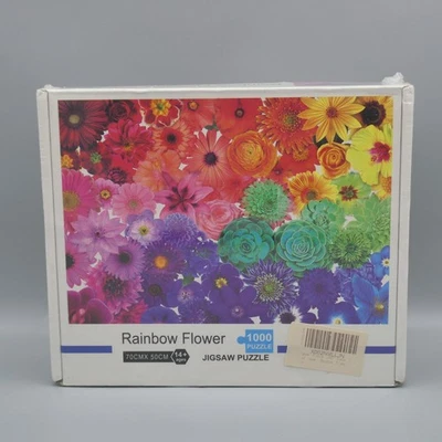 Rompecabezas 1000 piezas flores arco iris suculentas multicolor floral 27"x19" SELLADO Foto 1 de 4