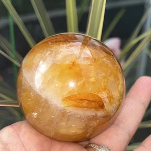 Golden Healer Quartz Crystal Sphere 487g 6.8cm Reiki,chakra,spiritual,gift,rocks - Picture 1 of 9