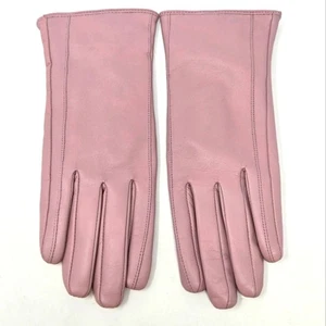DOWNHOLME BLUSH PINK LEDERHANDSCHUHE TAUPE KASCHMIRFUTTER DAMEN LARGE KLASSIKER - Bild 1 von 16
