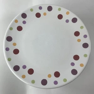 Pampered Chef Simple Additions Polka DOTS 8" salad-dessert-side plates set Of 8 - Picture 1 of 24