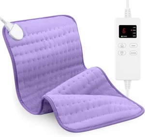 Heating Pad for Back, Large Pads for Body Muscle Pain Cramps Relief - Purple - Picture 1 of 6