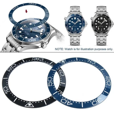 38mm Fashion Ceramic Bezel Insert for Omega Sei ko SKX007/009 Watches US - Image 1 of 4