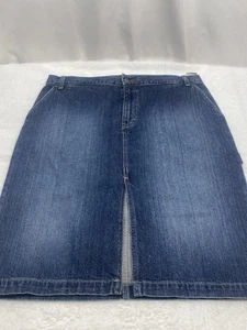 Y2K Tommy Hilfiger Vaqueros Mujer’s Jean Falda Talla 12 Hecho en EE. UU. - Imagen 1 de 7