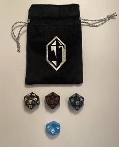 MTG Final Fantasy Promo Dice and Dice Bag Spindown and D10 Magic The Gathering - Picture 1 of 1