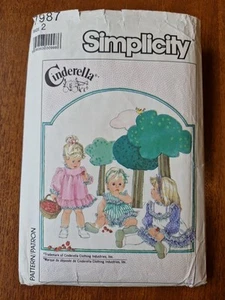 Girls Dress Sewing Pattern Simplicity 7987 Age 2 - Picture 1 of 6
