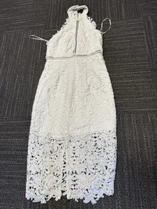 lulus dress medium white machine washable 100% polyester - Picture 1 of 16