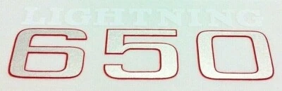 Lightning 650 cubierta lateral panel vinilo calcomanía pegatina cada 1971 BSA A65L 60-3294 Foto 1 de 4