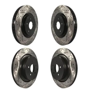 Drill Slot Brake Rotor Front Rear Kit For INFINITI Q50 M37 Q60 Q70 Q70L QX70 M56 - Picture 1 of 14