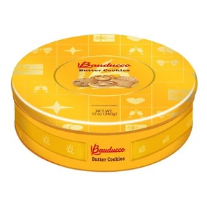 Bauducco Assorted Butter Cookies Tin, 12 oz – Traditional Danish Shortbread Styl - Picture 1 of 6