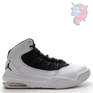 Nike Air Jordan Max Aura Basketball Shoes Black White AQ9084-100 Mens Size 8.5 - Picture 1 of 13