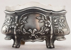 Jugendstil Saliere 950er Silber 1 von 3 Minerva Frankreich Floral Blumen (123)  - Bild 1 von 8