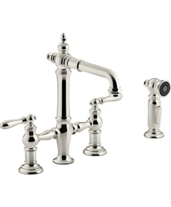 Kohler 76520-4-SN Artefakte Brücke FCT sekundär mit Hebel, poliertes Nickel - Bild 1 von 7