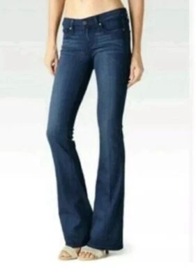 Paige Laurel Canyon Flare Jeans Womens Size 27 Long (30x33) Low-Rise Stretch EUC - Image 1 of 4