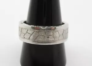 Neil Lane 0.12 CTW Black Diamond 14 Karat Band Ring Size 10 7.8-8MM - Picture 1 of 5