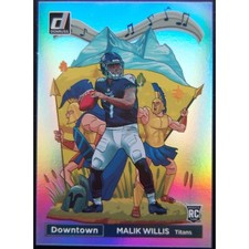 Malik Willis 2022 Panini Donruss Downtown Rookie Card #DT-MW