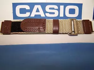Correa de reloj Casio AW-80 V-5BW. Correa deportiva NylonGrip marrón/bronceado. Con pasadores - Imagen 1 de 7
