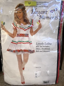 Costume Adult Women Lovely Lolita with Maracas Sexy Dress Mexican Medium - Picture 1 of 1