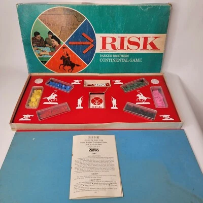 Vintage Risk Parker Brothers Continental Board Game 1968 *COMPLETE* - Image 1 of 4